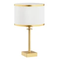 Lampa stołowa ABBANO E27  śmietankowy ze złotym paskiem 8029 Argon