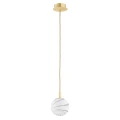 Lampa wisząca, mała ALMIROS E14  biało-brązowy (marmurek) 8450 Argon