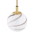 Lampa wisząca, mała ALMIROS E14  biało-brązowy (marmurek) 8450 Argon