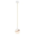 Lampa wisząca, mała ALMIROS E14  biało-brązowy (marmurek) 8451 Argon