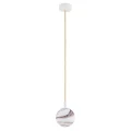 Lampa wisząca, mała ALMIROS E14  biało-brązowy (marmurek) 8451 Argon