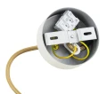 Lampa wisząca, mała ALMIROS E14  biało-brązowy (marmurek) 8451 Argon