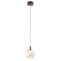 Lampa wisząca, mała ALMIROS E14  biało-brązowy (marmurek) 8452 Argon