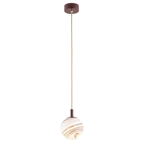 Lampa wisząca, mała ALMIROS E14  biało-brązowy (marmurek) 8452 Argon