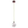 Lampa wisząca, mała ALMIROS E14  biało-brązowy (marmurek) 8452 Argon