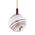 Lampa wisząca, mała ALMIROS E14  biało-brązowy (marmurek) 8452 Argon