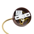 Lampa wisząca, mała ALMIROS E14  biało-brązowy (marmurek) 8452 Argon