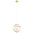 Lampa wisząca, średnia ALMIROS E27  biało-brązowy (marmurek) 8447 Argon