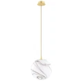 Lampa wisząca, średnia ALMIROS E27  biało-brązowy (marmurek) 8447 Argon