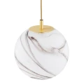 Lampa wisząca, średnia ALMIROS E27  biało-brązowy (marmurek) 8447 Argon