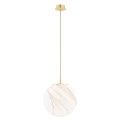 Lampa wisząca, duża ALMIROS E27  biało-brązowy (marmurek) 8448 Argon