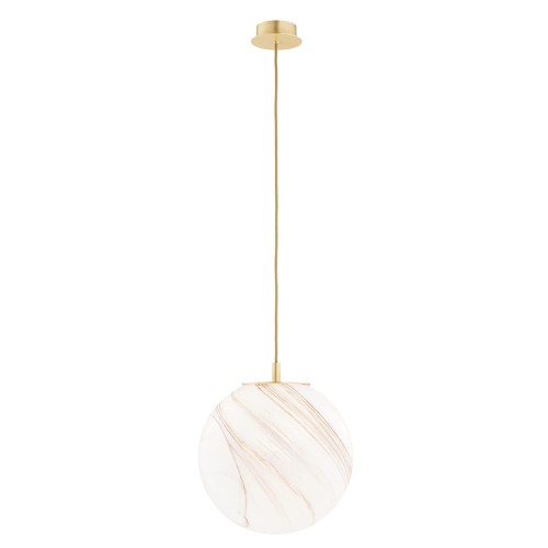 Lampa wisząca, duża ALMIROS E27  biało-brązowy (marmurek) 8448 Argon