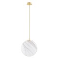 Lampa wisząca, duża ALMIROS E27  biało-brązowy (marmurek) 8448 Argon