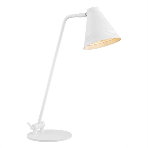 Lampa biurkowa AVALONE E27  biały struktura 8000 Argon