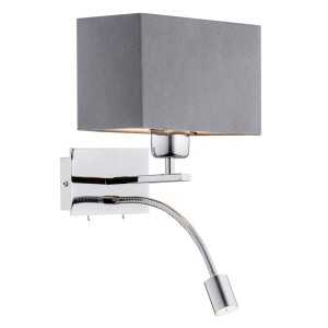 Kinkiet BILL E27/LED  ciemnoszary 1053 Argon