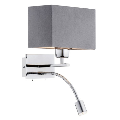 Kinkiet BILL E27/LED  ciemnoszary 1053 Argon