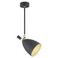 Lampa wisząca CHARLOTTE E27  czarny struktura 4686 Argon