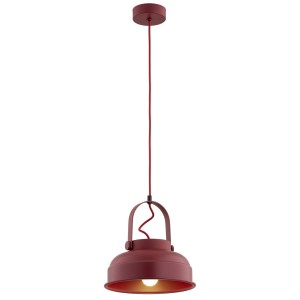 Lampa wisząca DAKOTA E27  czerwony 8286 Argon