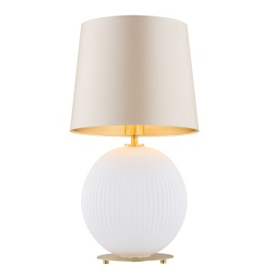 Lampa stołowa HAMILTON E27  beżowy (złoty środek) 8544 Argon