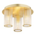 Plafon HAMPTON E14  transparentny (ryflowany) 6304 Argon