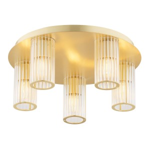Plafon HAMPTON E14  transparentny (ryflowany) 2178 Argon
