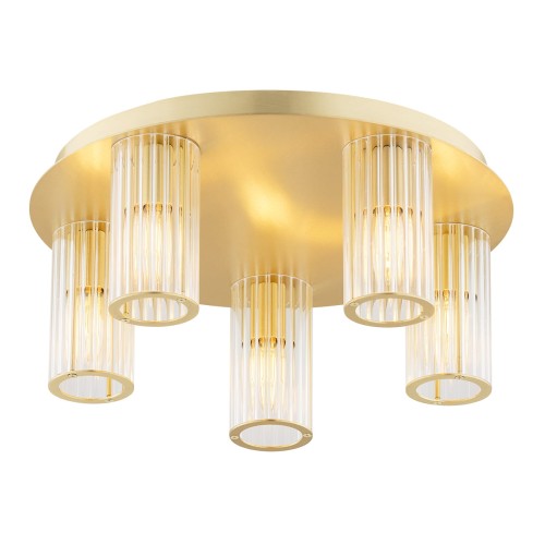 Plafon HAMPTON E14  transparentny (ryflowany) 2178 Argon