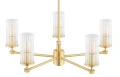 Żyrandol HAMPTON E14  transparentny (ryflowany) 2177 Argon