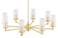 Żyrandol HAMPTON E14  transparentny (ryflowany) 5066 Argon