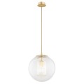 Lampa wisząca HAMPTON E27  transparentny (ryflowany) 8626 Argon