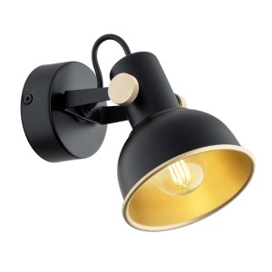 Kinkiet / plafon LENORA E14  czarny 8246 Argon