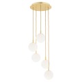 Lampa wisząca PALOMA E14  opal mat (ryflowany) 2183 Argon