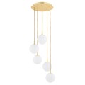 Lampa wisząca PALOMA E14  opal mat (ryflowany) 2183 Argon