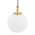 Lampa wisząca PALOMA E14  opal mat (ryflowany) 2183 Argon
