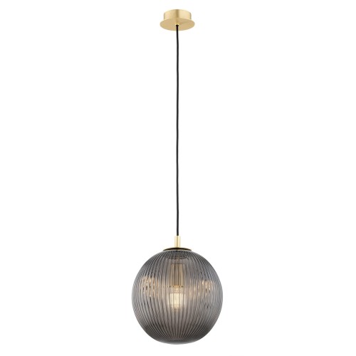 Lampa wisząca, większa PALOMA E27  dymny (ryflowane) 8513 Argon
