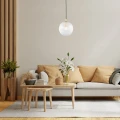 Lampa wisząca, większa PALOMA E27  transparentny (ryflowane) 8517 Argon