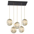 Lampa wisząca PALOMA E27  szary lister (ryflowane) 2189 Argon