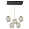 Lampa wisząca PALOMA E27  szary lister (ryflowane) 2189 Argon