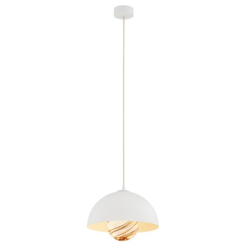 Lampa wisząca PIAVA E14  biało-brązowy (marmurek) 8443 Argon