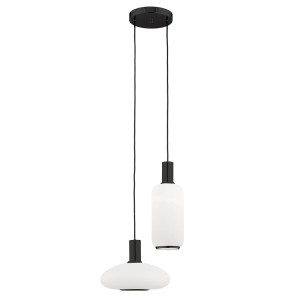 Lampa wisząca na okrągłej podsufitce SAGUNTO PLUS E27  opal mat 7214 Argon