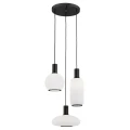 Lampa wisząca na okrągłej podsufitce SAGUNTO PLUS E27  opal mat 6323 Argon