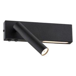 Kinkiet JASPER G9/LED  czarny struktura 1035 Argon