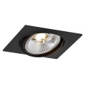 Oprawa stropowa OLIMP PLUS GU10 LED AR111  czarny struktura 4746 BZ Argon