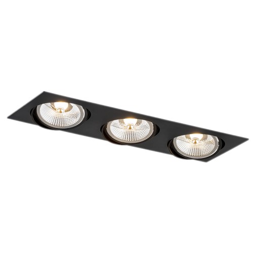 Oprawa stropowa OLIMP PLUS GU10 LED AR111  czarny struktura 6116 BZ Argon