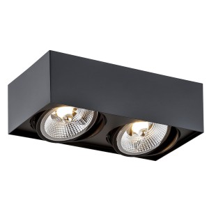 Plafon RODOS PLUS GU10 LED AR111  czarny struktura 1049 BZ Argon