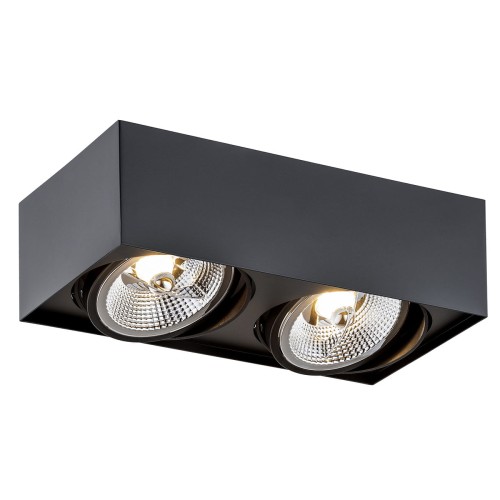 Plafon RODOS PLUS GU10 LED AR111  czarny struktura 1049 BZ Argon