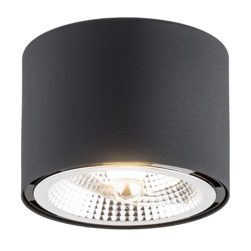 Plafon CLEVLAND GU10 LED AR111  czarny struktura 4691 BZ Argon