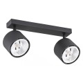 Plafon CLEVLAND GU10 LED AR111  czarny struktura 1032 BZ Argon