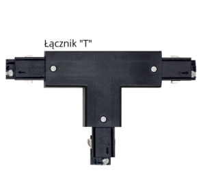 Łącznik typu "t" T-RACK   czarny 8040 Argon