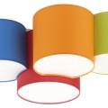 Lampa sufitowa MONA KIDS kolorowa do pokoju dziecięcego 4 klosze TK Lighting