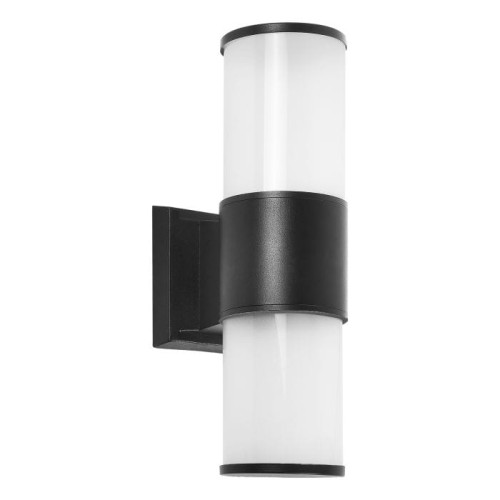 Lampa ogrodowa ścienna elewacyjna kinkiet na 2xE27 IP44 czarna Adviti Orno